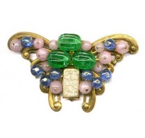 HUGE VINTAGE BUTTERFLY BROOCH