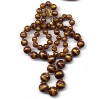 VINTAGE CZECH CARAMEL & CHOCOLATE NECKLACE