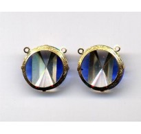 VINTAGE CRYSTAL STONES SET IN 1920'S BEZEL