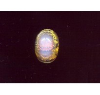 VINTAGE GOLD FOIL & OPALESCENT SCARAB